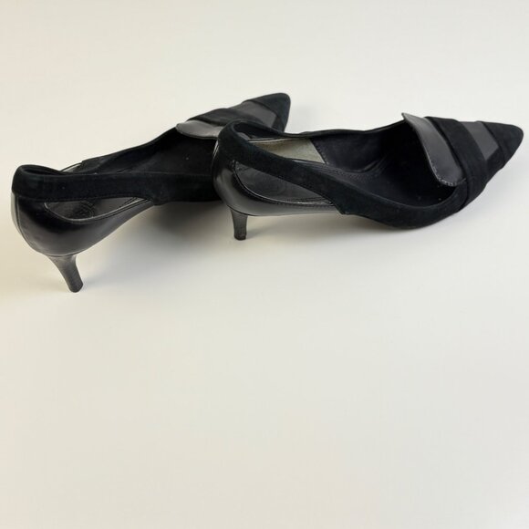Tory Burch Saray Kitten Heels Women's 9M Black Pre-Owned - Picture 5 of 8